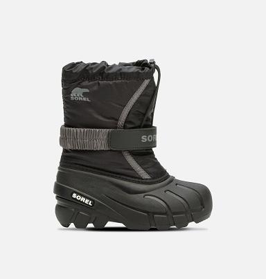 Sorel Flurry Boots - Kids Boys Boots Black,Grey AU28461 Australia